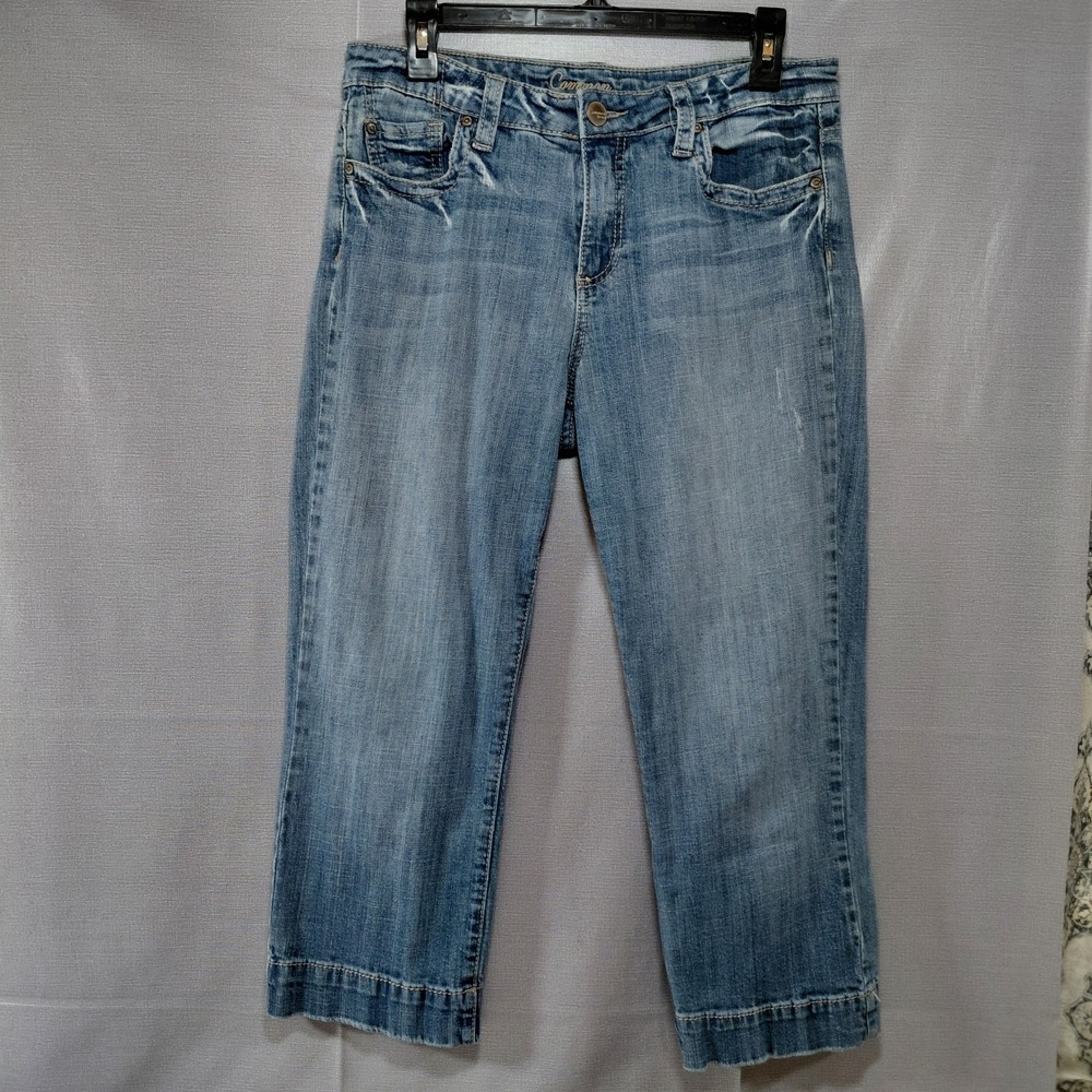 Common Genes Cropped Capri Women's Jeans 10 Mid Rise Straight Leg 23.5" Inseam